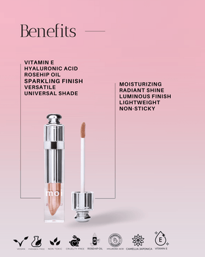 c'est moi beauty reflect lip gloss in bliss Hydrating Lip Gloss / Bliss Nude – Moi Beauty by You Cosmetics