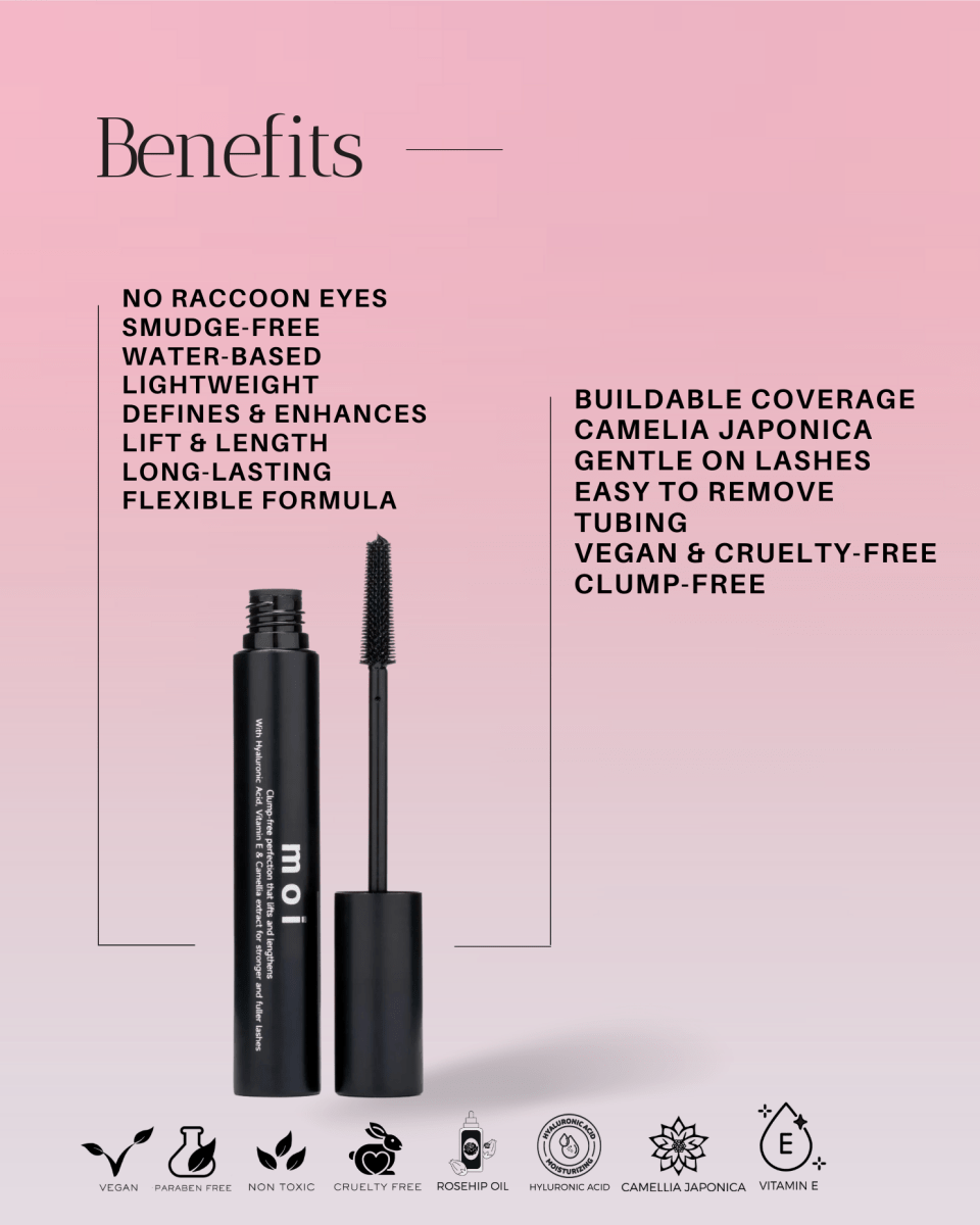 Tubing, Lengthening & Volumizing Mascara - Moi Beauty by You Cosmetics