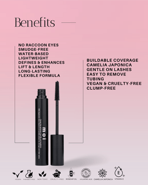 Tubing, Lengthening & Volumizing Mascara - Moi Beauty by You Cosmetics